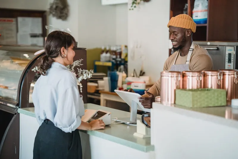 Ordering at the counter